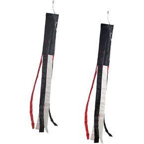 Edward Pirates Flag WindSock 2 Pack Stripes Wind Socks For Yard And Garden Flag,Front Porch Hanging Waterproof Suitable For Every Season,60Inch.