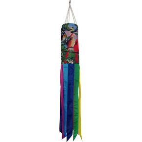 40-Inch Vibrant Spring Red Cardinal Blue Jay Yellow Finch Hummingbird Windsock with Rainbow Colors Tails in Saudi Arabia