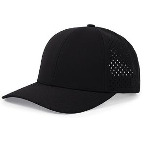 Quick Dry Baseball Cap Curved Brim Snapback Hat Laser Cut Mesh Ball Cap Golf Ball Cap for Men Women