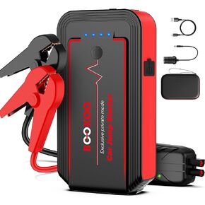 Jump Starter 3000A Battery Jumper Starter, 12V Jump Start Battery Pack for Upto 8L Gas or 6.5L Diesel Engine, Car Jumper Starter Portable with Power Bank/AC Outlet/QC3.0/LED Light