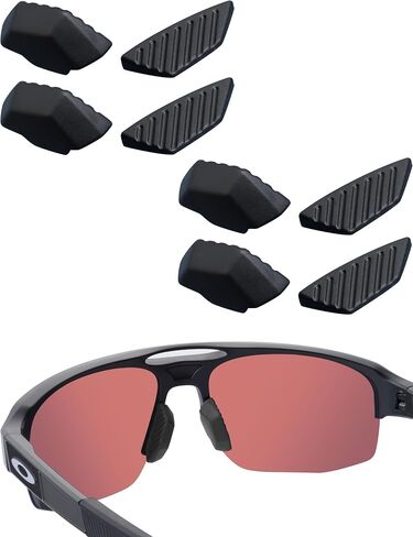 وسادات أنف مطورة من Acefrog لنظارات Oakley Mercenary OO9424 الشمسية، استبدال قطعة الأنف بالضغط، مضادة للانزلاق، 3 أزواج من وسادات الأنف السوداء in Kuwait