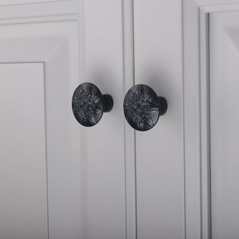4 Pack Antique Brass Cabinet Hardware Knobs Vintage,1.4" Round Antique Kitchen Cabinet Knobs Handles for Cabinets and Dresser Drawers Vintage Brass Drawer Knobs in Saudi Arabia