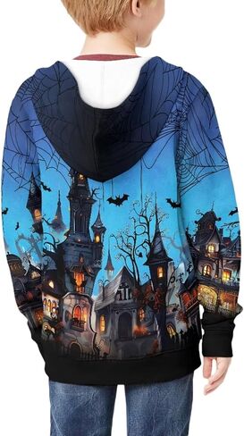 Printpub Cute Animal Graphic Hoodie for Boys Zip up Hoodie Y2k Sweatshirt Fashion Hoodie for School in Saudi Arabia