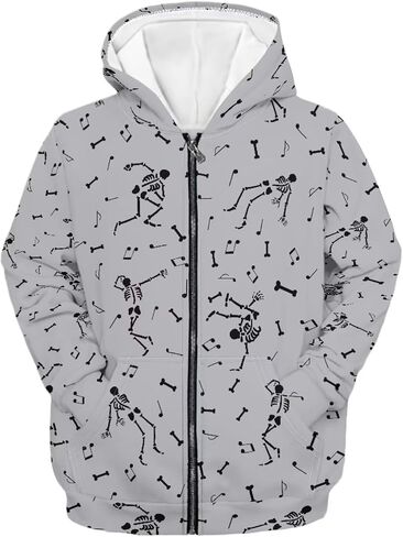 Printpub Cute Animal Graphic Hoodie for Boys Zip up Hoodie Y2k Sweatshirt Fashion Hoodie for School in Saudi Arabia