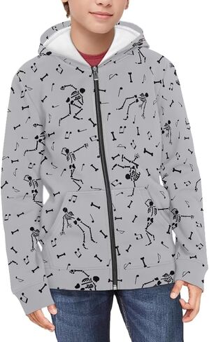 Printpub Cute Animal Graphic Hoodie for Boys Zip up Hoodie Y2k Sweatshirt Fashion Hoodie for School in Saudi Arabia