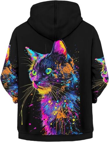Printpub Cute Animal Graphic Hoodie for Boys Zip up Hoodie Y2k Sweatshirt Fashion Hoodie for School in Saudi Arabia