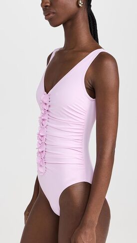 Karla Colletto Women's Tess V Neck Silent Underwire One Piece in Saudi Arabia