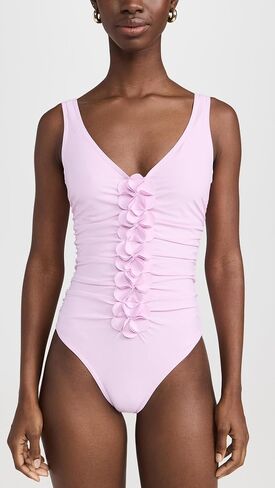 Karla Colletto Women's Tess V Neck Silent Underwire One Piece in Saudi Arabia