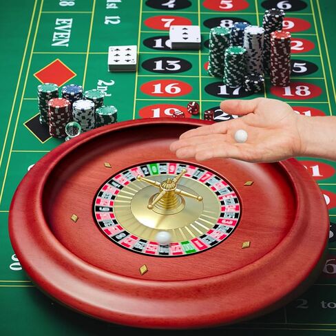 Russian Wooden Roulette Game,11Inch Roulette Wheel Set, Casino Gaming Table, Roulette Game in Saudi Arabia