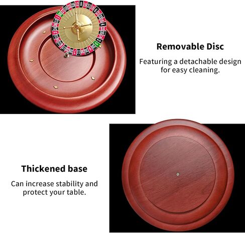 Russian Wooden Roulette Game,11Inch Roulette Wheel Set, Casino Gaming Table, Roulette Game in Saudi Arabia