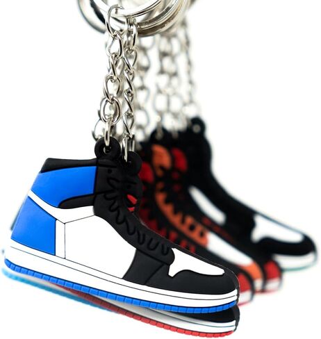 4Hrse - Retro Shoe Rubber Sneaker Key chains Birthday Party Favors Fun Gifts Hype Props Celebration Decoration Kids Mystery Goodie Bag Prizes (Random Pack of 10) in Kuwait