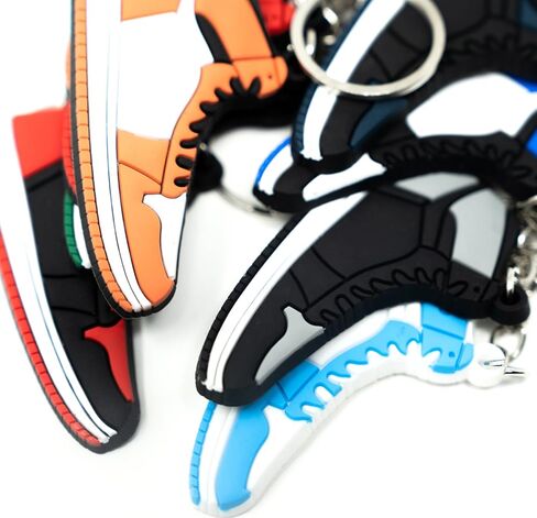 4Hrse - Retro Shoe Rubber Sneaker Key chains Birthday Party Favors Fun Gifts Hype Props Celebration Decoration Kids Mystery Goodie Bag Prizes (Random Pack of 10) in Kuwait