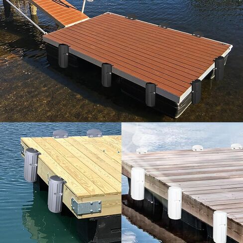 Dock Bumpers,Boat Dock Bumpers for Edging,Marine Dock Fender Dock Bumpers for Straight-Edge or Side, Versatile Protection, Durable Construction, Includes Mounting Hardware in Saudi Arabia