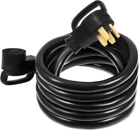 VEVOR 50 FT 50 Amp RV Extension Cord NEMA N14-50P to N14-50R, 125 / 250V Heavy Duty STW 6/3+ 8/1 RV Power Cord, for EV Charging and RV Trailer Campers in Saudi Arabia