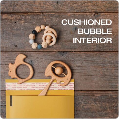 Quality Park Bubble Mailers, 6 x 9 Inch, Kraft Padded Envelopes, Durable Brown Shipping Envelopes, Self Seal Closure, 25 Per Box (QUA95001) in Saudi Arabia