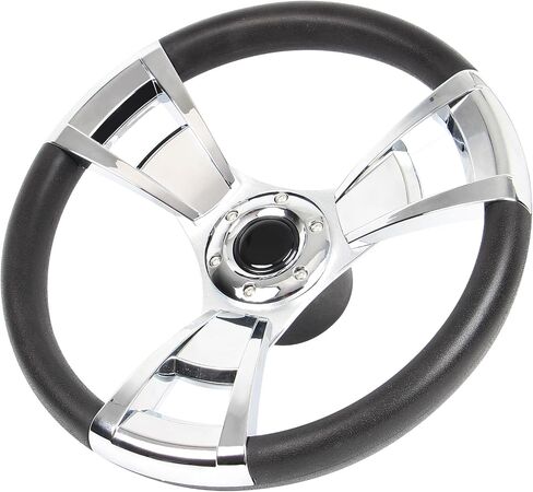 13.8"Marine Boat Steering Wheel with 3/4" Axle Marine Steering Wheel Adapter for Most Marine Boats,Vessels,Yachts,Seastar and Verad, etc in Kuwait