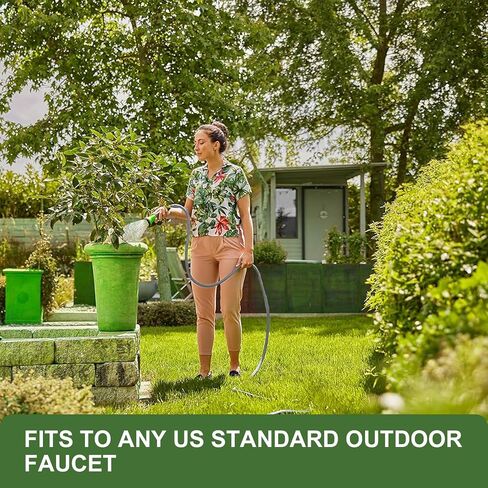 2024 Upgraded Non-Expanding Garden Hose 50ft,Flexible Ultra-Light Water Hose, Burst-Resistant, Lead-Free, Anti-Kink, High-Pressure, Ideal for All-Season Use in Saudi Arabia
