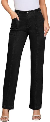 Women Stretchy Chino Pants High Waisted Cargo Pants Women's Casual Straight Leg Pants Fall Cotton Trousers in Saudi Arabia
