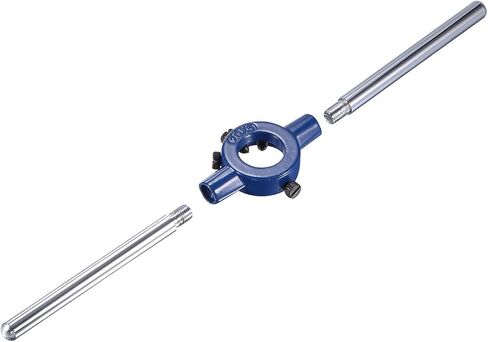 مجموعة مقبض المخزون من Tap and Die، 9/16-12 UNC Die & Fit 26mm-38mm OD / M12-M16 Die، مجموعة أدوات التنصت على الخيوط الفولاذية عالية السرعة ومفتاح الربط - (التطبيقات: لإصلاح الخيوط) in Kuwait