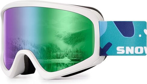 SNOWER Kids Ski Goggles, Anti-Fog Snow Goggles with OTG Design, 100% UV Protection, HD Lens for Kids Boys Girls in Saudi Arabia