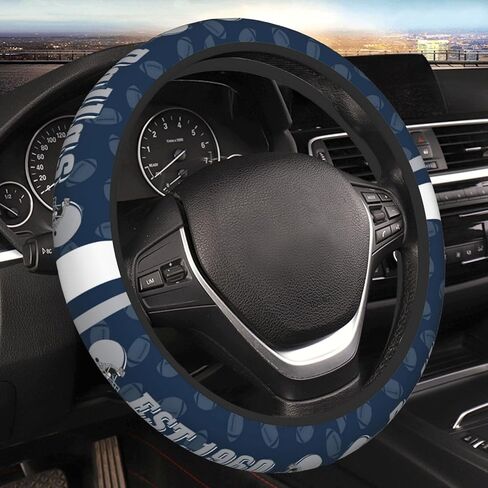 Football Elastic Steering Wheel Cover, Non-Slip Breathable Car Accessories Steering Wheel Covers, Fits 15 Inch for Most SUV, ATV or Truck in Saudi Arabia