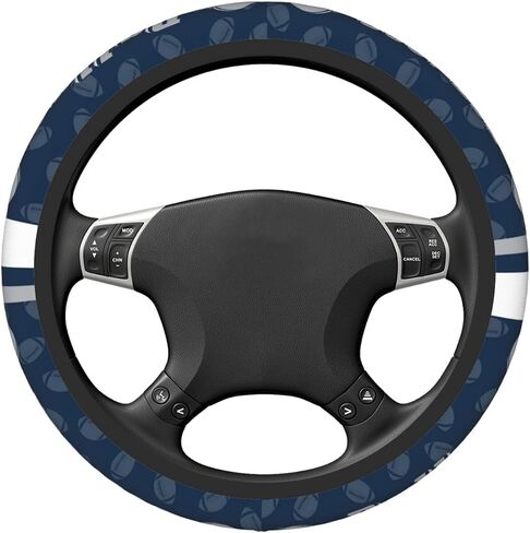 Football Elastic Steering Wheel Cover, Non-Slip Breathable Car Accessories Steering Wheel Covers, Fits 15 Inch for Most SUV, ATV or Truck in Saudi Arabia