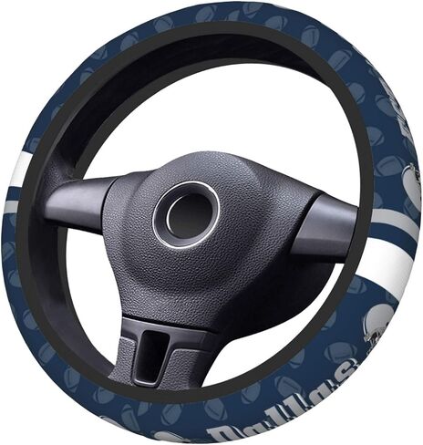 Football Elastic Steering Wheel Cover, Non-Slip Breathable Car Accessories Steering Wheel Covers, Fits 15 Inch for Most SUV, ATV or Truck in Saudi Arabia