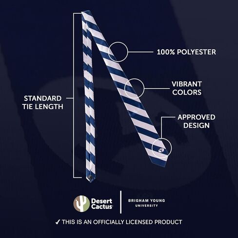 أحذية Desert Cactus Brigham Young University BYU Tie Cougars BYU Cougs، 100% بوليستر، مع شعار in Saudi Arabia