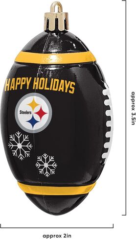 FOCO Pittsburgh Steelers NFL 12 Pack Football Ornament Set in Saudi Arabia