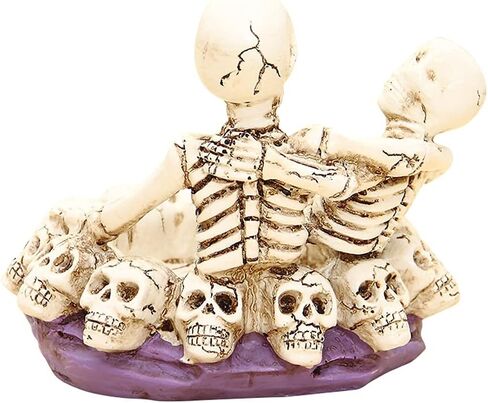 Creative Skull Ashtray Resin Skeleton Ashtray Funny Skull Lovers Figurine Smoking Ashtray Sexy Ghost Lover Cigarette Ashtray Halloween Skull Cigar Ashtray Smoking Room Decor Gifts for Smokers in Saudi Arabia