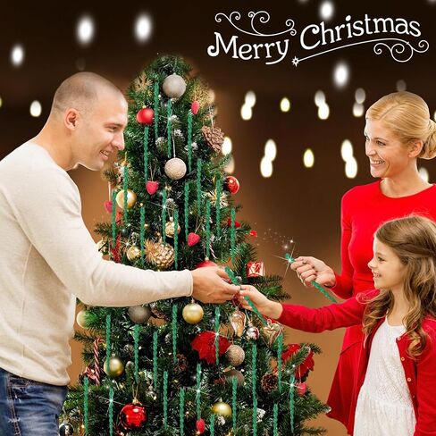 30 Pieces Plastic Icicle Twisted Plastic Icicle Christmas Ornaments Icicle Decoration Christmas Tree and Holiday Xmas Party Wedding Hanging (Gold,5.12 Inch) in Saudi Arabia
