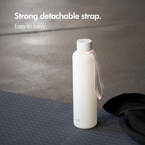 KIVY Slim Water Bottle 22oz [Lightweight & Shatterproof] - Reusable Tritan Water Bottle - Leak Proof Bottle for Women & Men - Water bottle no straw - Dishwasher Safe - BPA Free in Saudi Arabia
