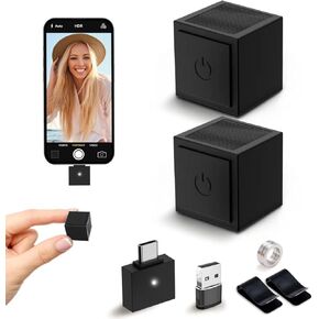 Aisizon A6d Wireless Lavalier Microphone with Noise Cancellation, HI-FI Audio, Wireless Lapel Microphone for iPhone 15/Pro/iPad, Android, for Tiktok, YouTube, Video Recording, Live Streaming.