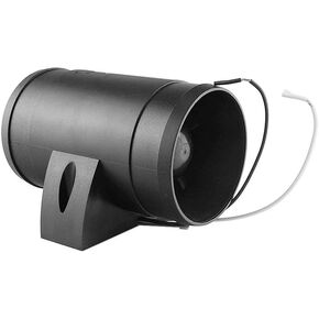 3" in-Line Marine Bilge Air Blower, 12-Volt 3- Inches Diameter Hose Bilge Blower, 145 CFM Low Noise Marine Bilge Blower Fan with 5 Blades for Yacht RV black
