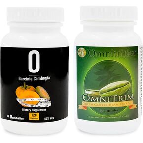 Omnitrition Supplements Kit: Green Coffee Bean Extract (60 Capsules) and Garcinia Cambogia (120 Veggie Capsules) | Antioxidant-Rich for Vitality | Pure Formula, No Additives