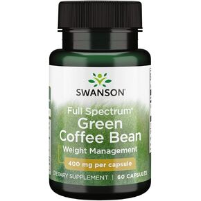 Swanson Full Spectrum Green Coffee Bean 400 Milligrams 60 Capsules