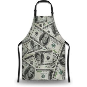 Housewife Apron for Men Deer Fun Aprons for Women for Kitchen Cooking Restaurant BBQ Painting Crafting Gardening 27" (W) x 31" (H), Waterproof Apron