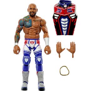 مجسم شخصية وإكسسوارات Mattel WWE Elite، مقاس 6 بوصات من Ricochet مع 25 نقطة مفصلية، مظهر يشبه الحياة وأيدي قابلة للتبديل