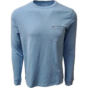تيشيرت جيب مطرز بأكمام طويلة للرجال من Vineyard Vines