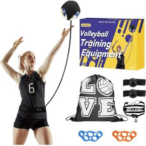 Volleyball Training Equipment Aid, Volleyball Serve Trainer for Serving, Setting, Spiking And Pass Adjustable Volleyball Practice Equipment for Teens, Girls & Boys Gift for Volley Beginners & Experts