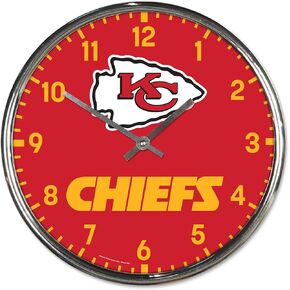 WinCraft Kansas City Chiefs Chrome Wall Clock