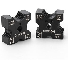 DCS3501 Cutting Die Set for DEWALT threaded rod cutterfor, 1/4 Inch - 3/8 Inch -1/2 Inch Mutli-Size Replacement DEWALT DCS35012 20V MAX Threaded Rod Cutter Cordless Cutting Die Set -2pcs