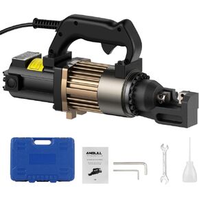 Anbull 900W Electric Hydraulic Rebar Cutter, Cutting up to 5/8 Inch 4-16mm #5 Rebar, with Replaceable Blades, Cutting Speed 2.5-3S, with Lighter Aviation Aluminum-alloy Frame (PC-16#5)