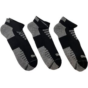 PUMA Women's 3-Pack Half Terry Low Cut Ankle Socks