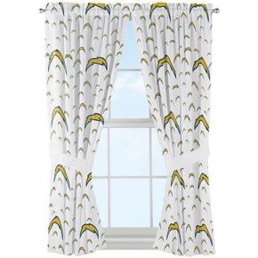 NFL Los Angeles Chargers "Mascot" Window Curtain Panels - Set of 2 - 36" x 48"