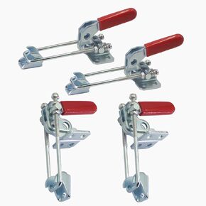 4Pcs GH-40820 Two Function Toggle Latch Clamp 200Kg /485Lbs Capacity Pull Action Adjustable Latch U Bolt(Small：40820)