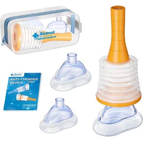 Senvok Anti Choking Device, Choking Rescue Device for Kids and Adults, Portable Airway Suction Device, Heimlich Device for Home & Travel First Aid Kit