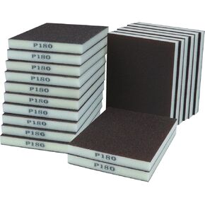 18pcs Sanding Sponge Kit 60, 80, 120, 180, 220, 320, Soft Sanding Blocks Washable and Reusable, Double-Sided Sponge Sanding Blocks Wet Dry Sandpaper Pad for Wood Metal FurniturePaint