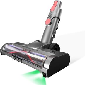 Vacuum Attachments Motor.head for Dy.son V15 V11 V10 V8 V7, Hardwood Floor Attachments for Dy.son Cordless Stick Vacuum Cleaners with 4 LED Headlights, Soft Roller Brush Head Replacement Parts
