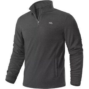 Pudolla Men's 1/4 Zip Pullover Sweatshirts Fleece Warm Soft Sweatshirts with Pockets for Running Athletic Workout Golf